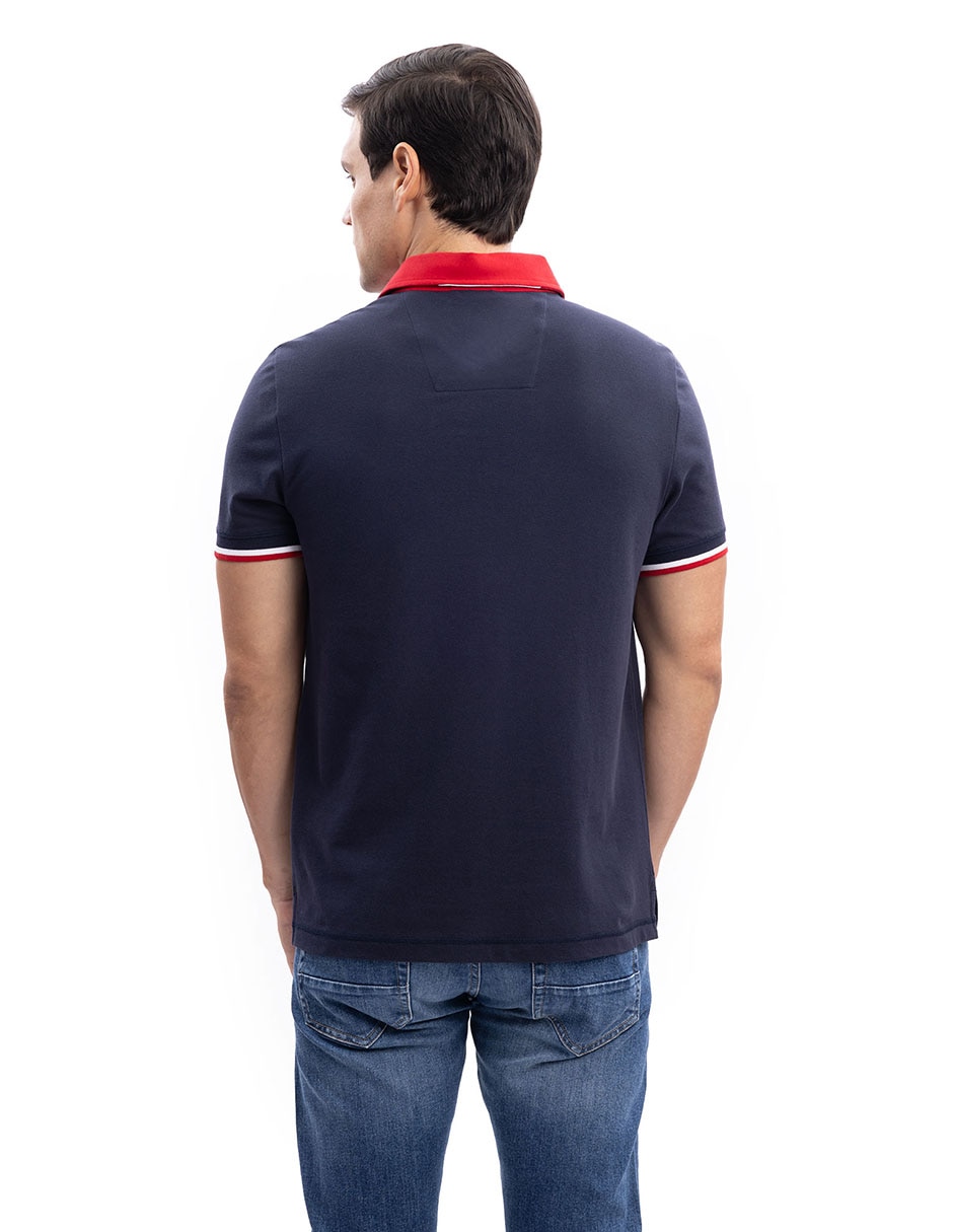 Playera cuello tipo polo para hombre