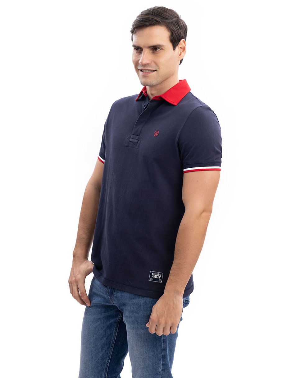 Playera cuello tipo polo para hombre