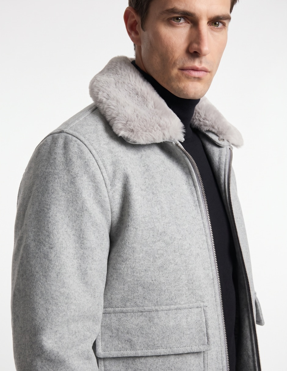 Chamarra bomber con bolsillos para hombre 3
