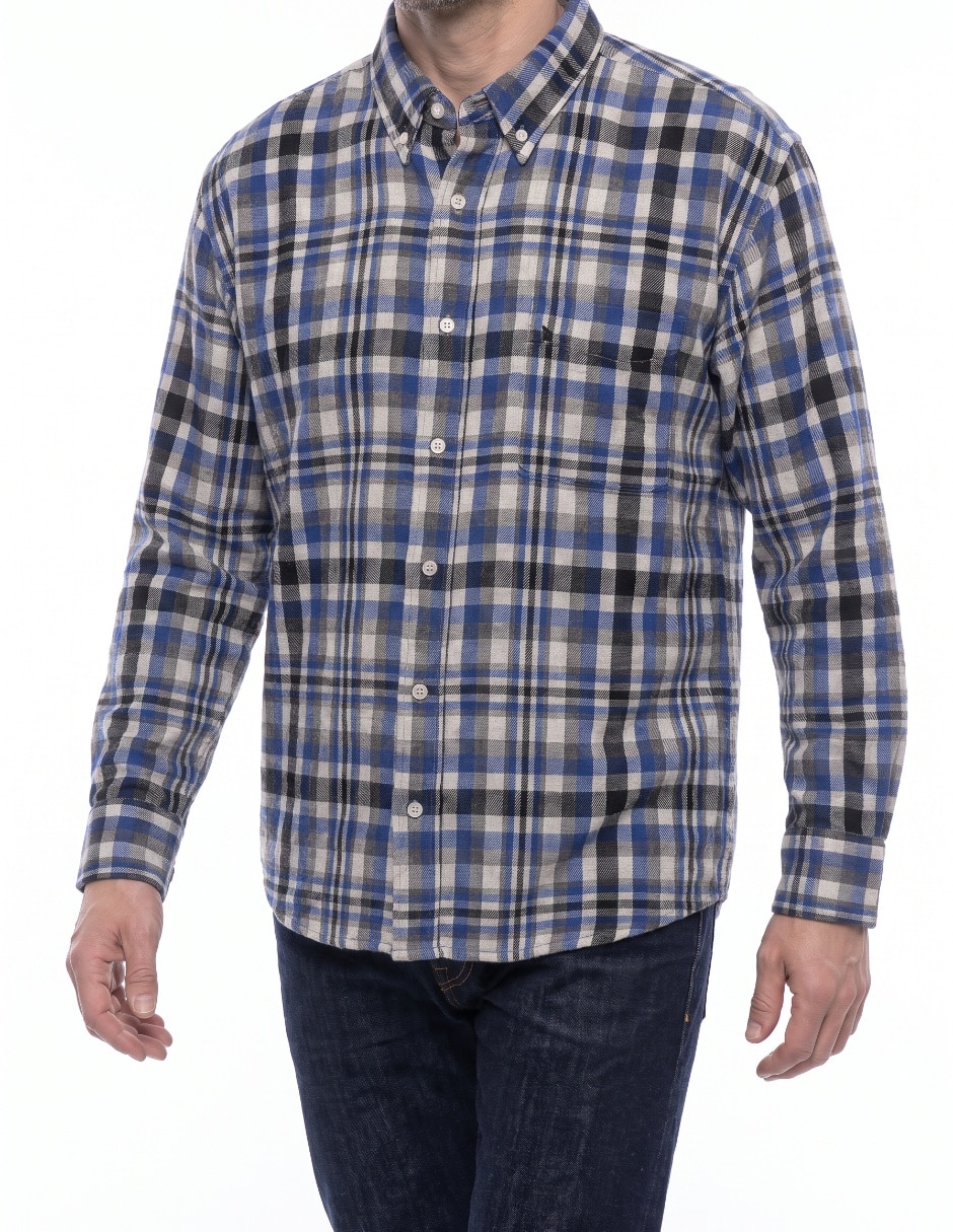 Camisa casual manga larga para hombre 3