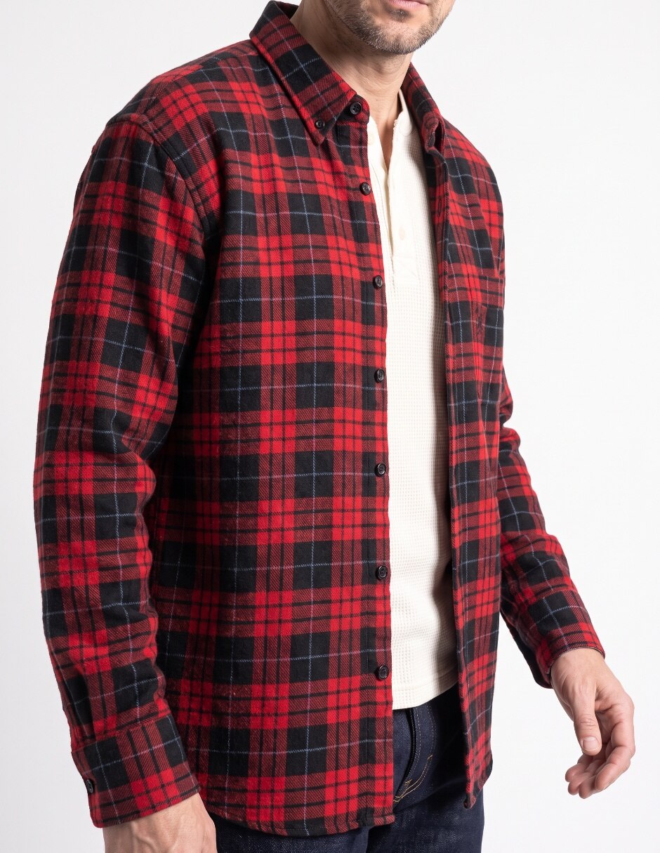 Camisa casual manga larga para hombre 3
