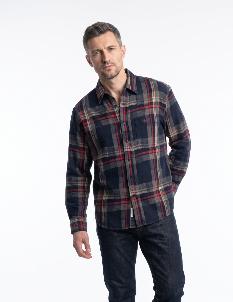 Camisa casual manga larga para hombre Camisa casual manga larga para hombre