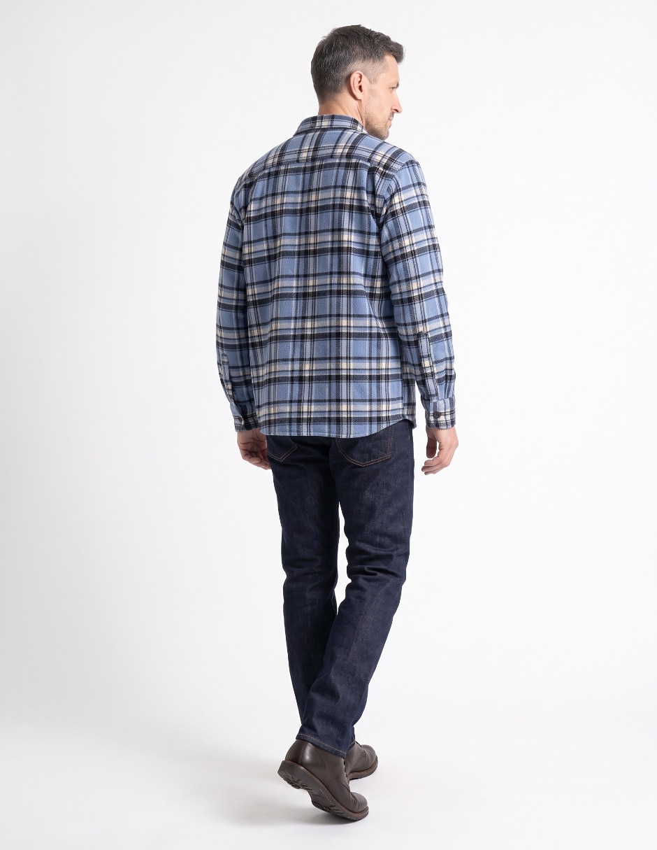 Camisa casual manga larga para hombre 2