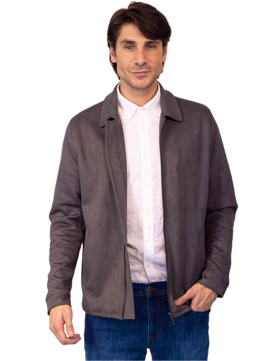 Chamarra casual impermeable con bolsillos para hombre