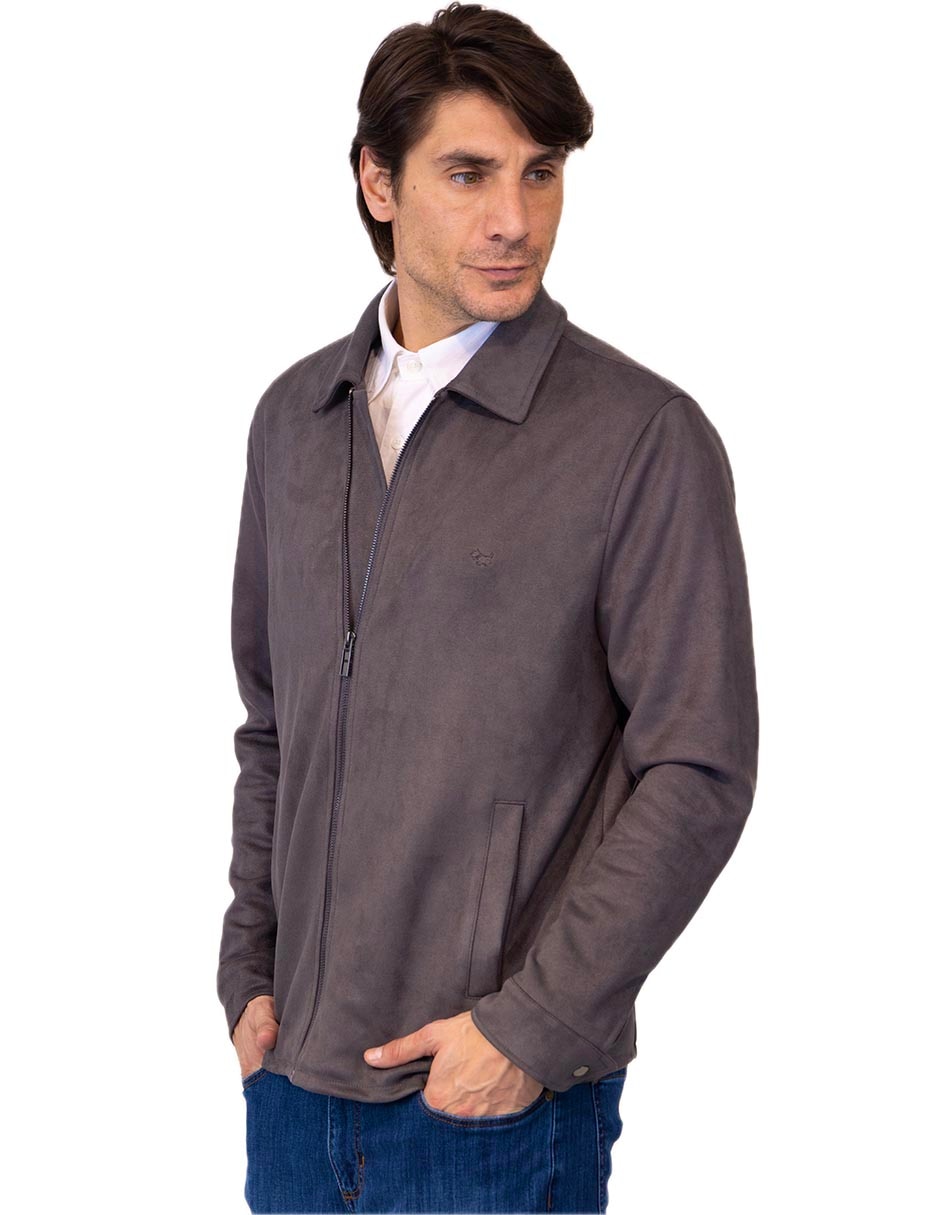 Chamarra casual impermeable con bolsillos para hombre
