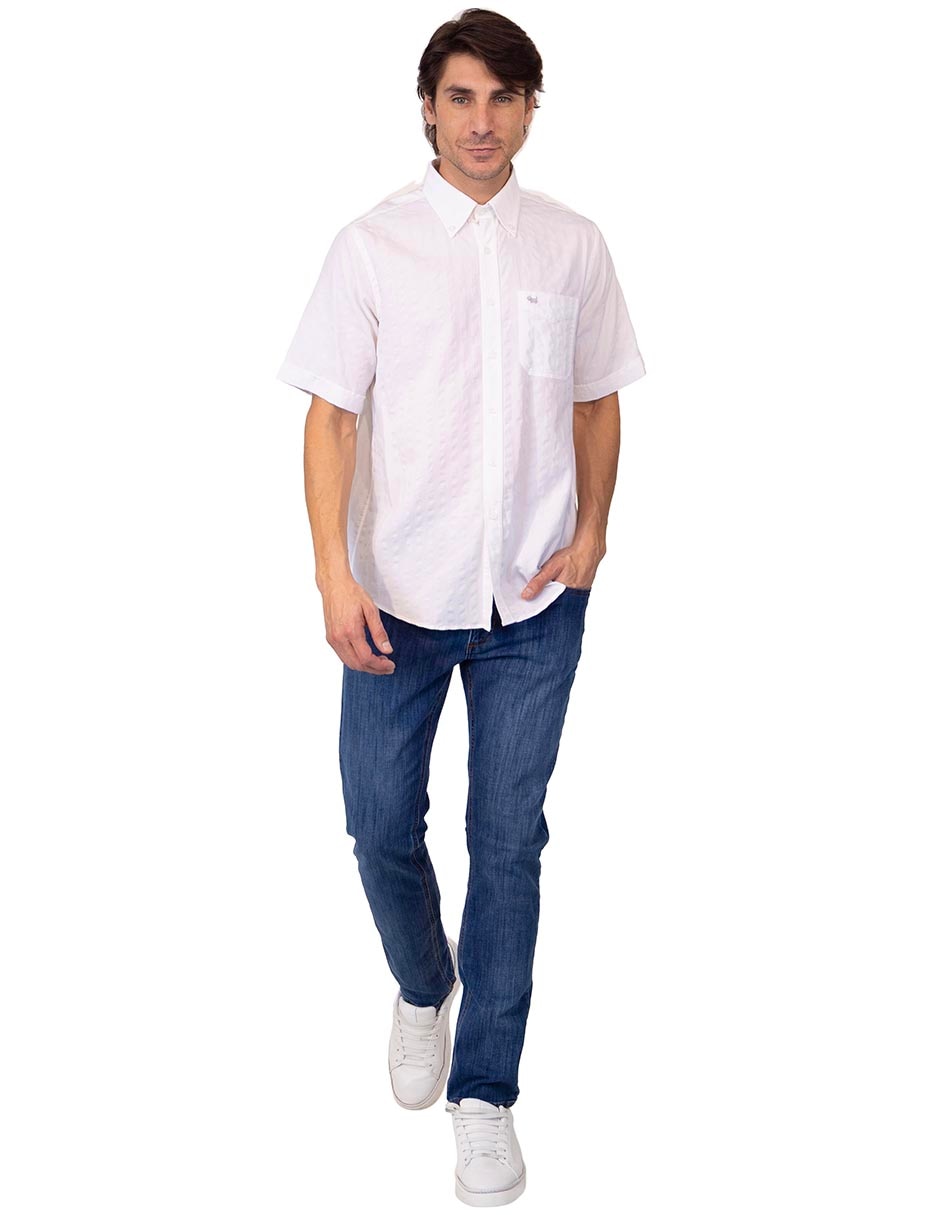 Camisa casual manga corta para hombre 4