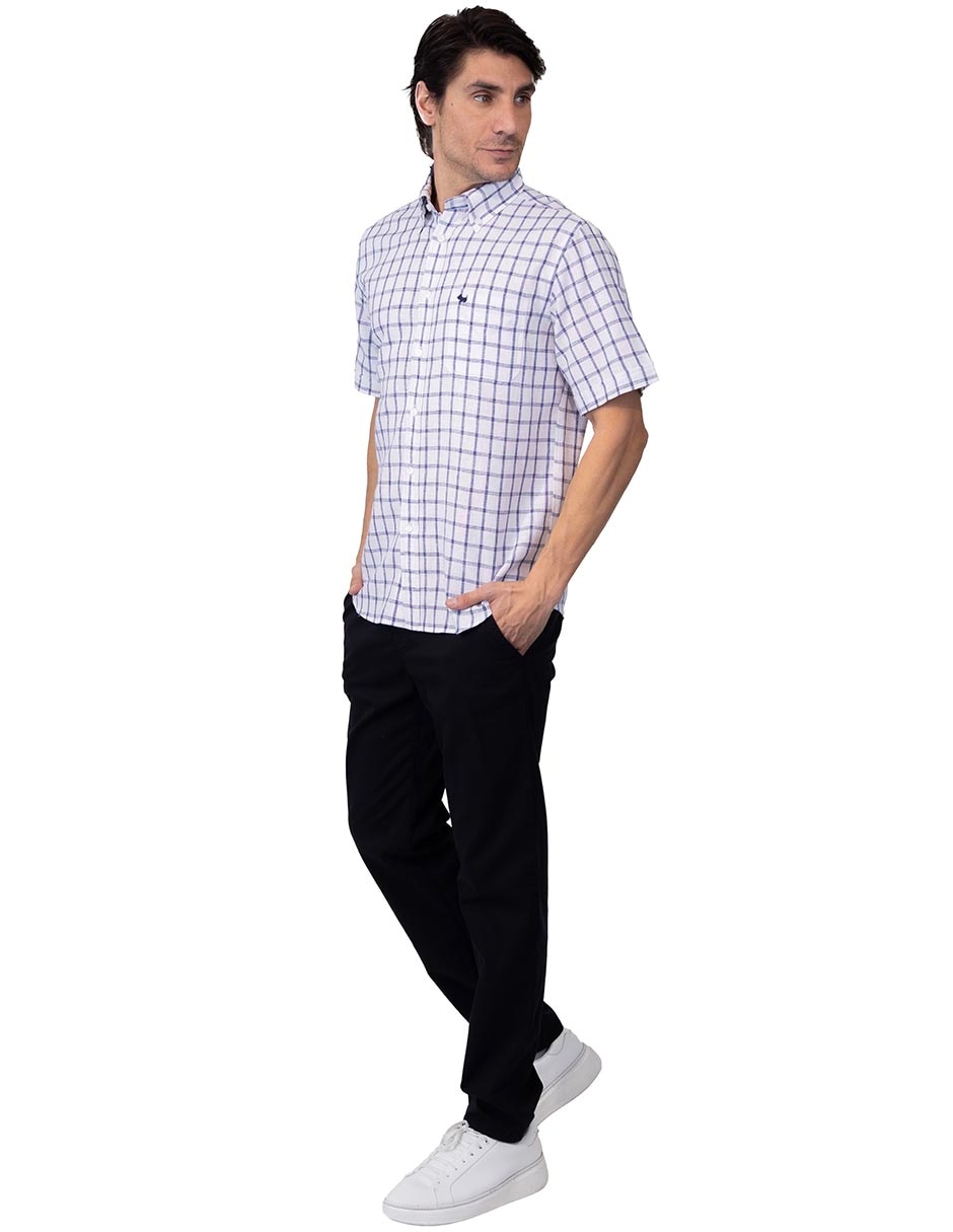 Camisa casual manga corta para hombre 4
