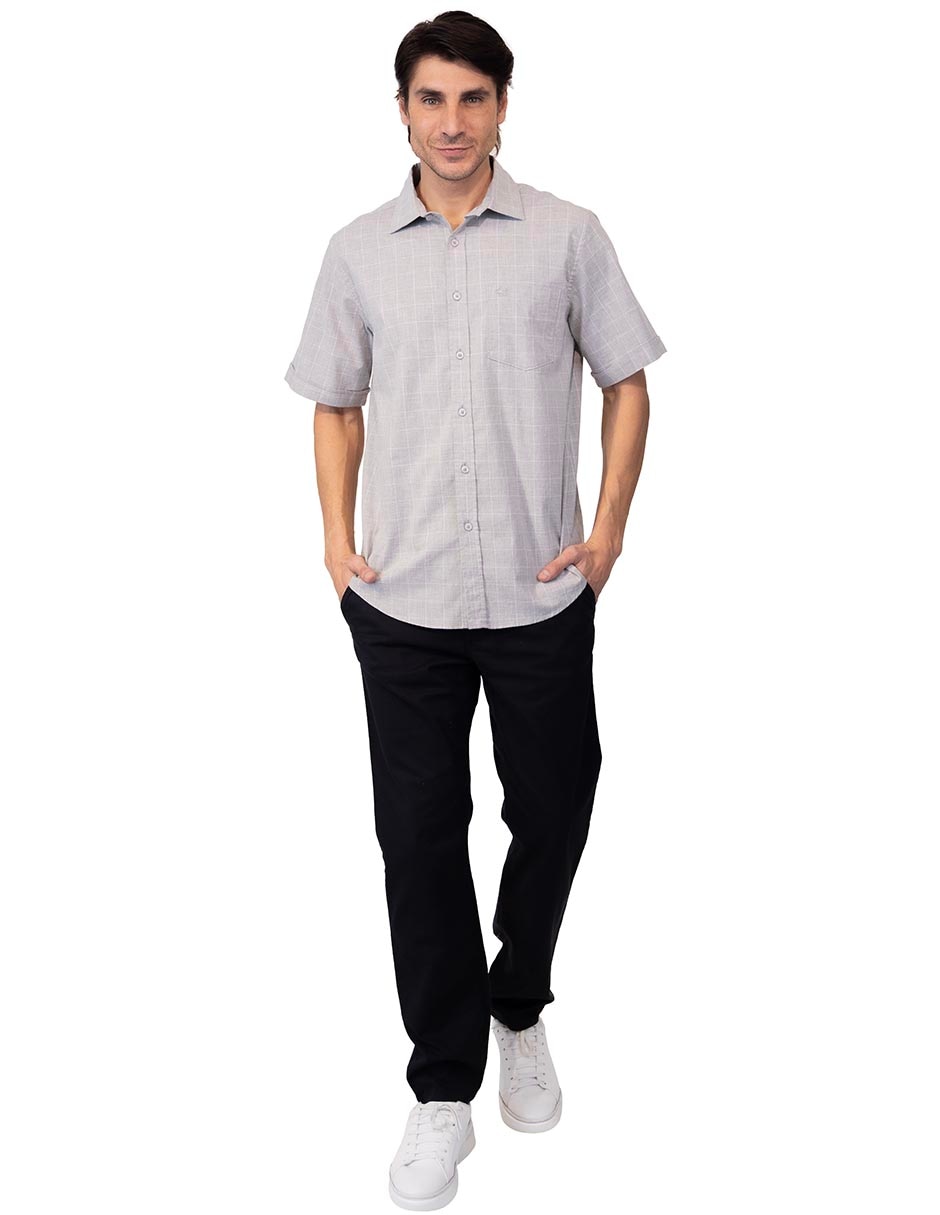 Camisa casual manga corta para hombre 4
