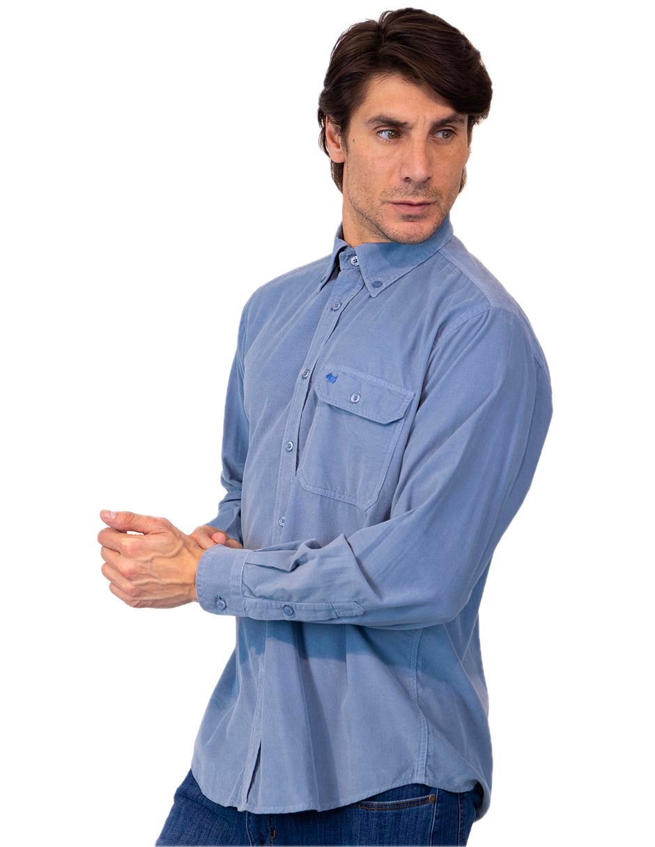 Camisa casual de algodón manga larga para hombre Camisa casual de algodón manga larga para hombre