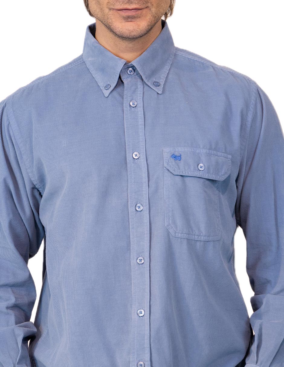 Camisa casual de algodón manga larga para hombre 2