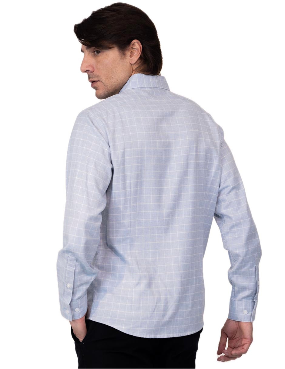 Camisa casual de algodón manga larga para hombre 3