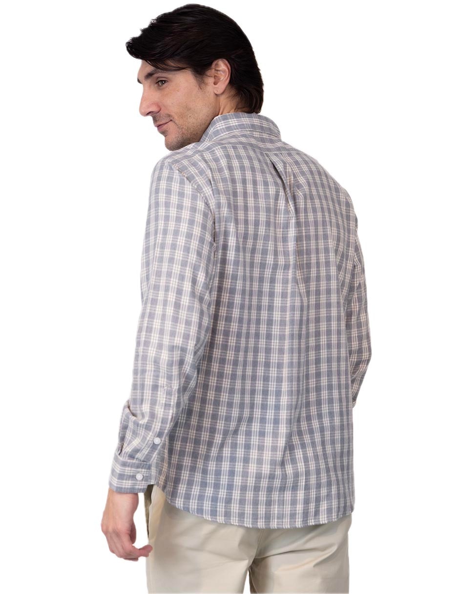 Camisa casual manga larga para hombre 3