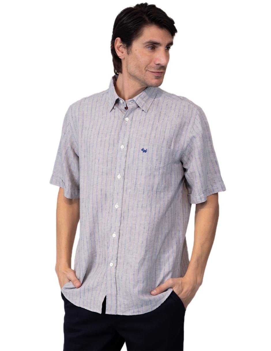 Camisa casual manga corta para hombre