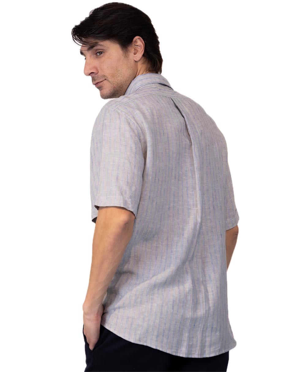 Camisa casual manga corta para hombre 3