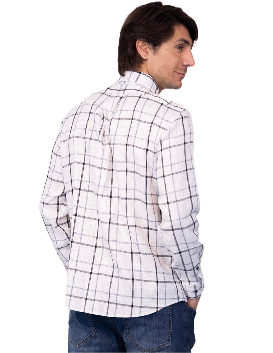 Camisa casual de algodón manga larga para hombre 3
