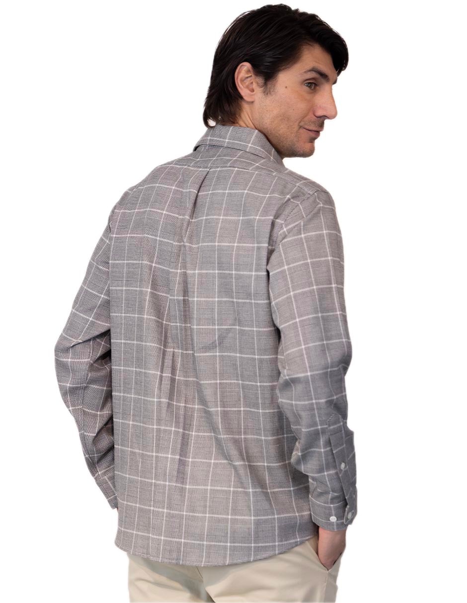 Camisa casual manga larga para hombre 3