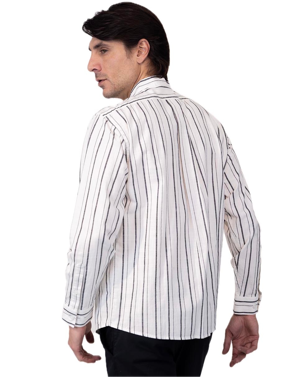 Camisa casual de algodón manga larga para hombre 3