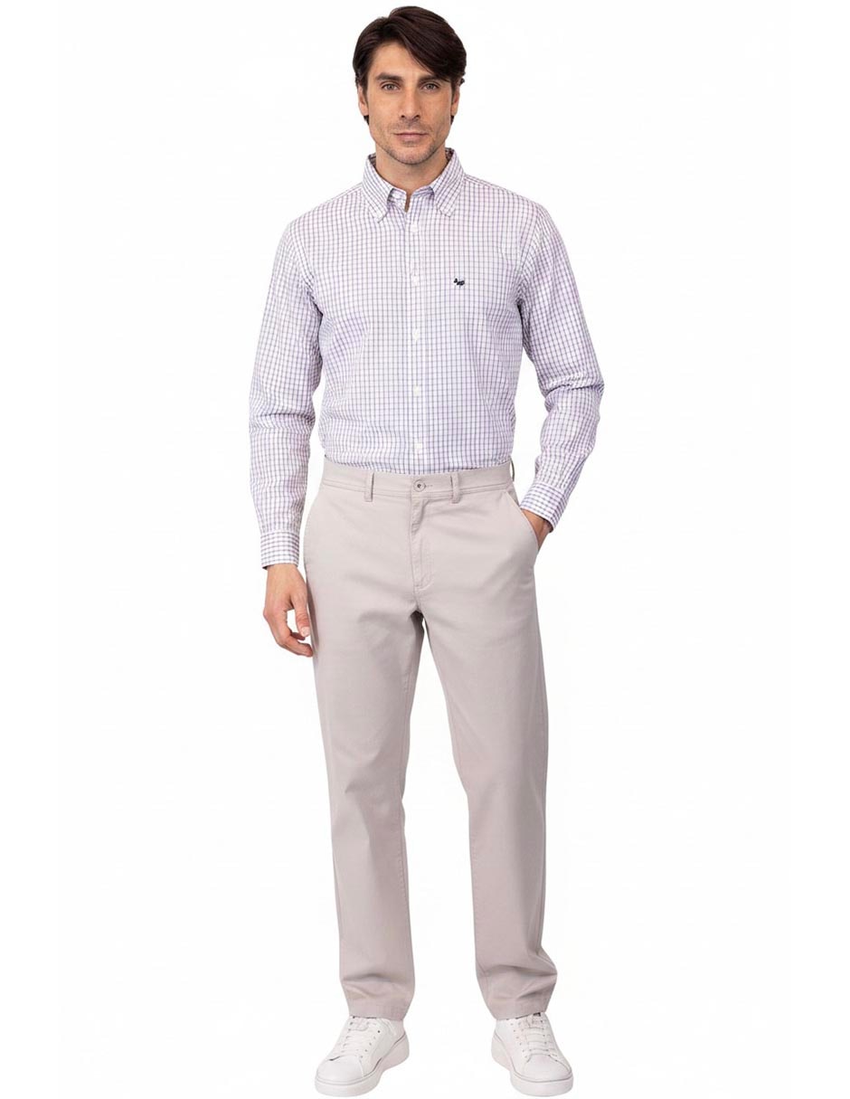 Pantalón chino regular para hombre 4