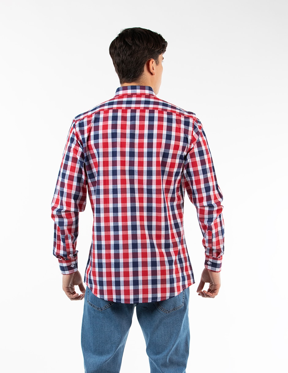 Camisa casual de algodón manga larga para hombre 2