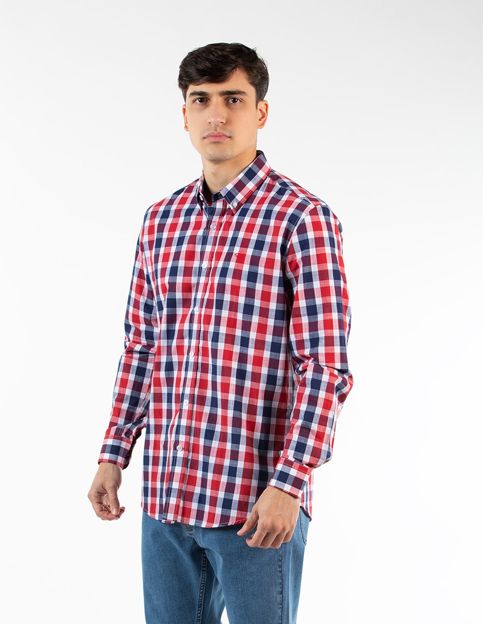 Camisa casual de algodón manga larga para hombre 3