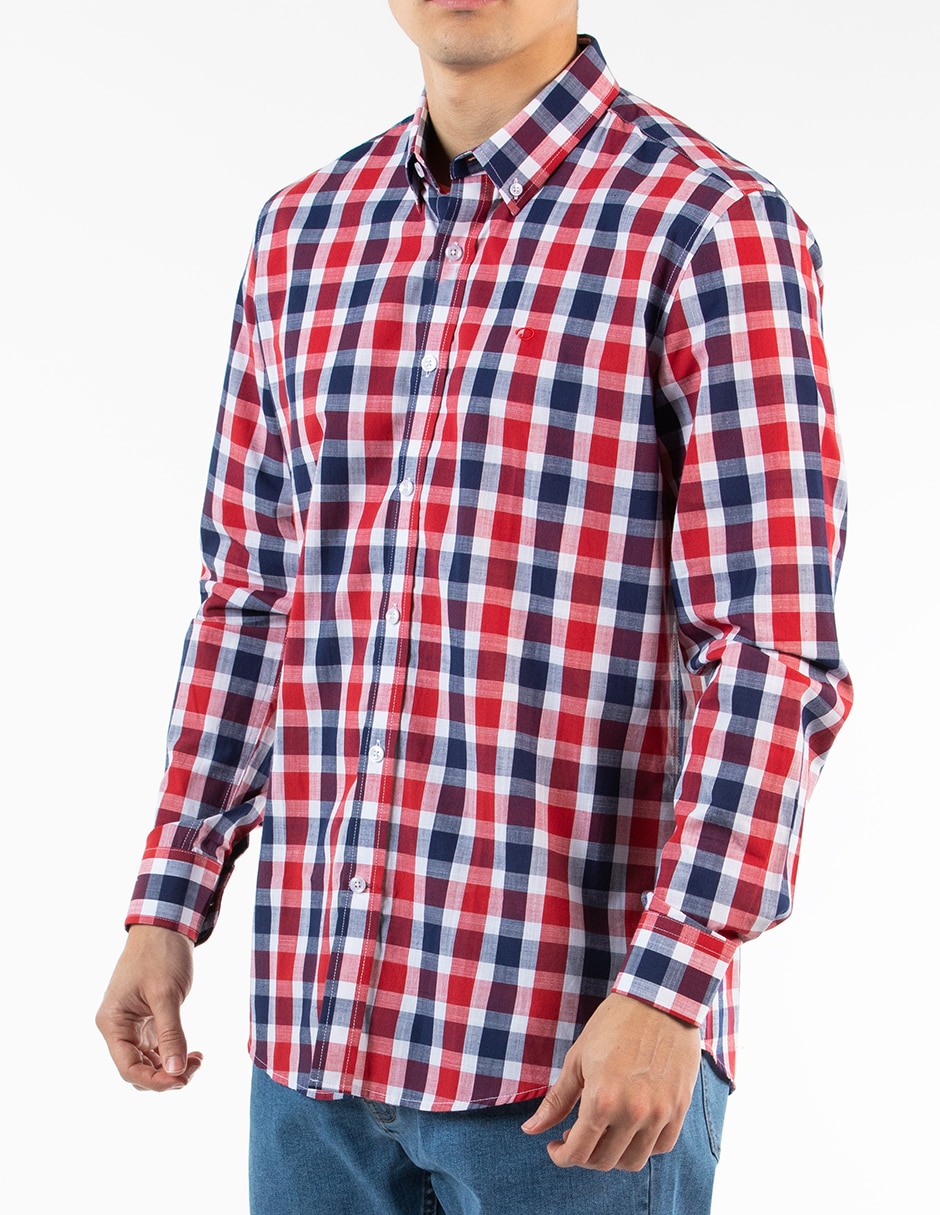 Camisa casual de algodón manga larga para hombre 4