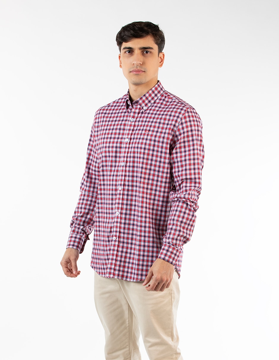 Camisa casual de algodón manga larga para hombre 3