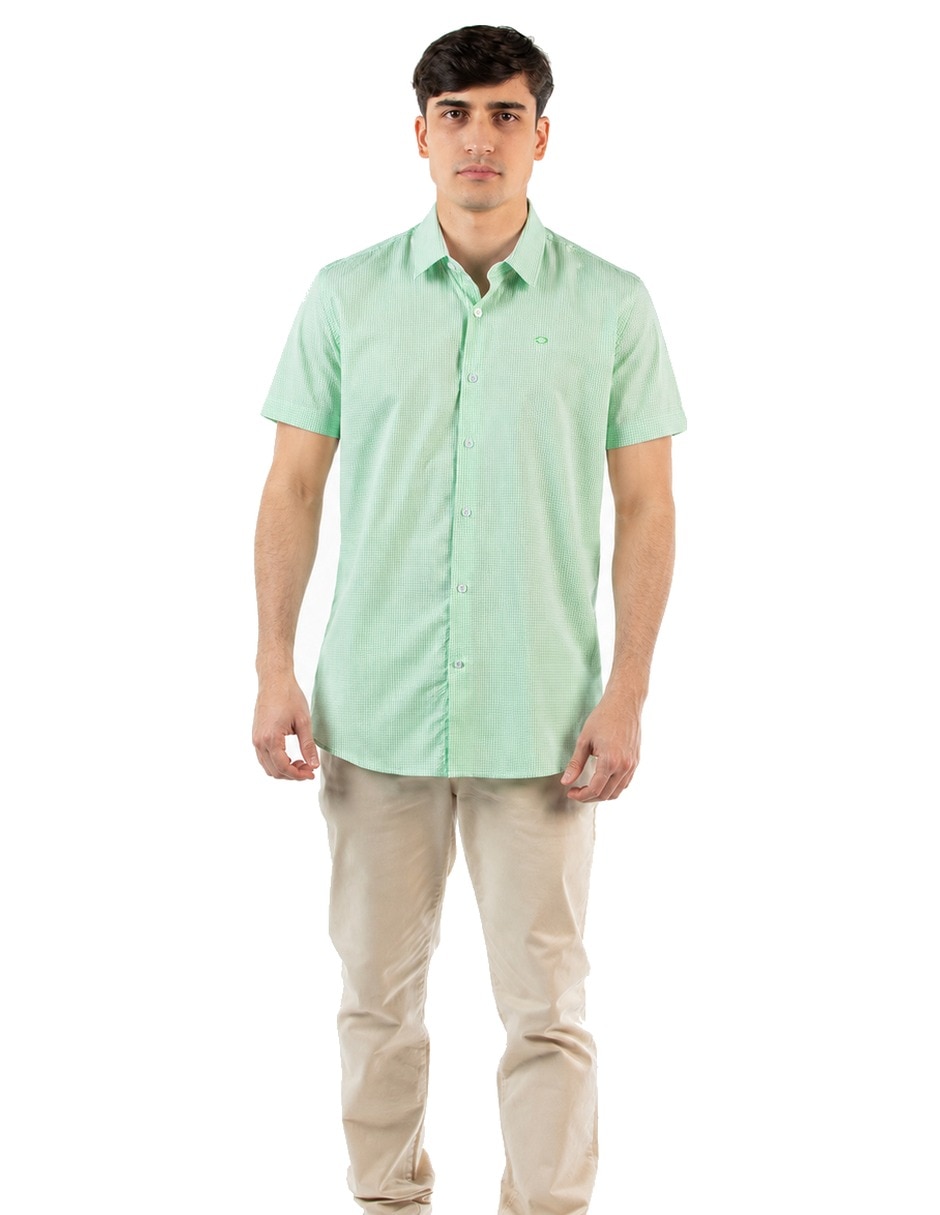 Camisa casual oscar de la renta manga corta para hombre Camisa casual oscar de la renta manga corta para hombre
