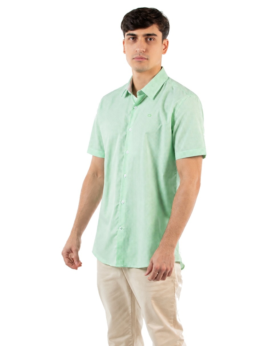 Camisa casual oscar de la renta manga corta para hombre 3