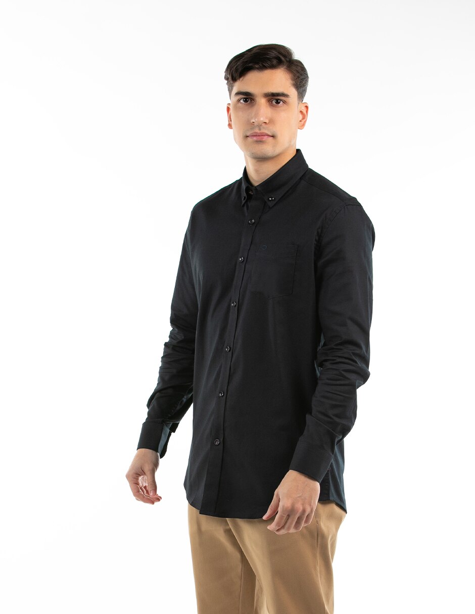 Camisa casual de algodón manga larga para hombre 3
