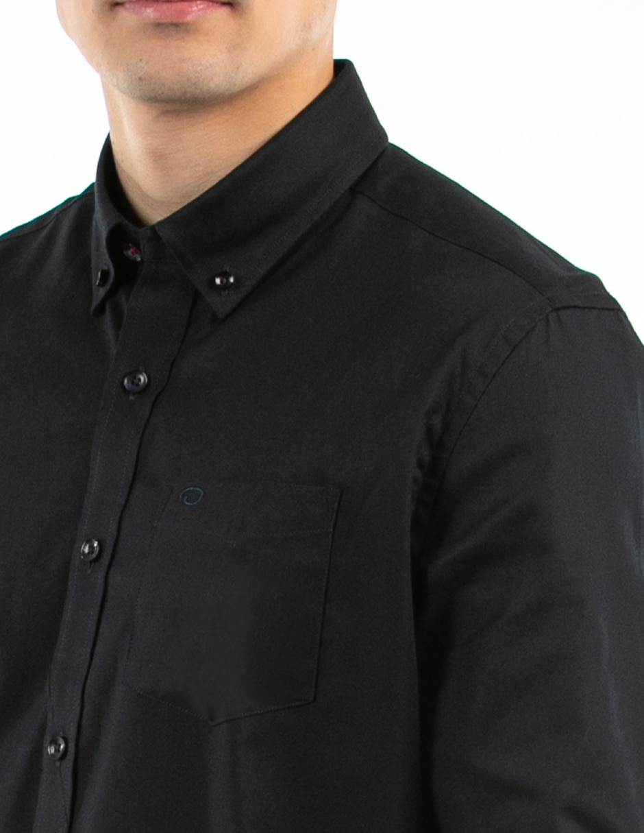 Camisa casual de algodón manga larga para hombre 4