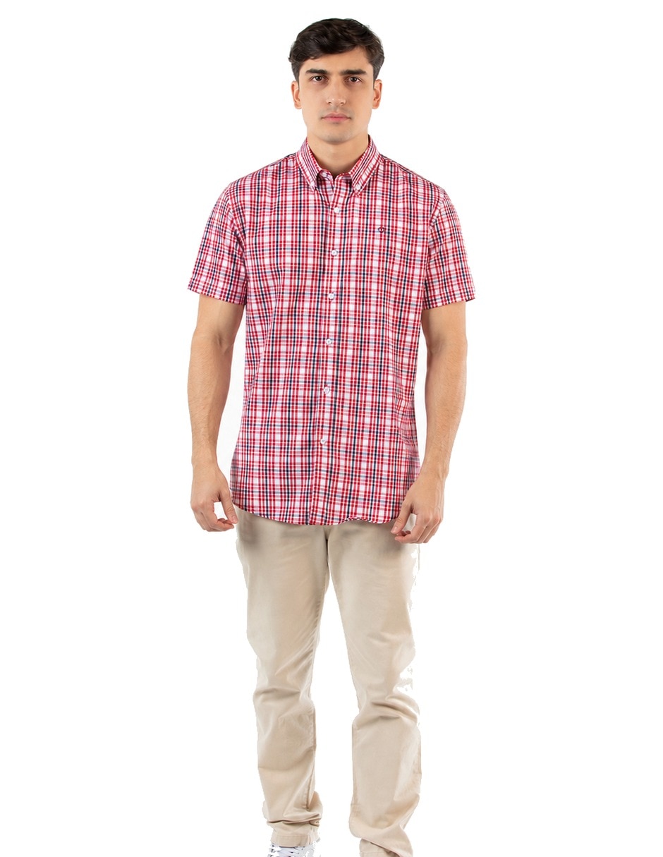 Camisa casual oscar de la renta manga corta para hombre Camisa casual oscar de la renta manga corta para hombre