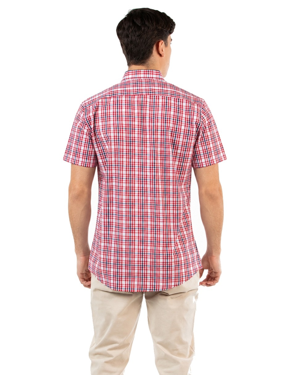 Camisa casual oscar de la renta manga corta para hombre 2