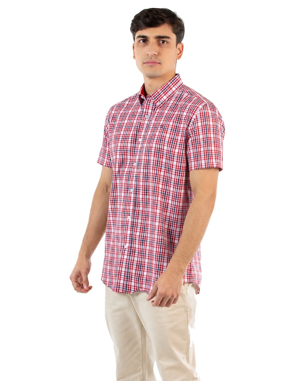 Camisa casual oscar de la renta manga corta para hombre 3