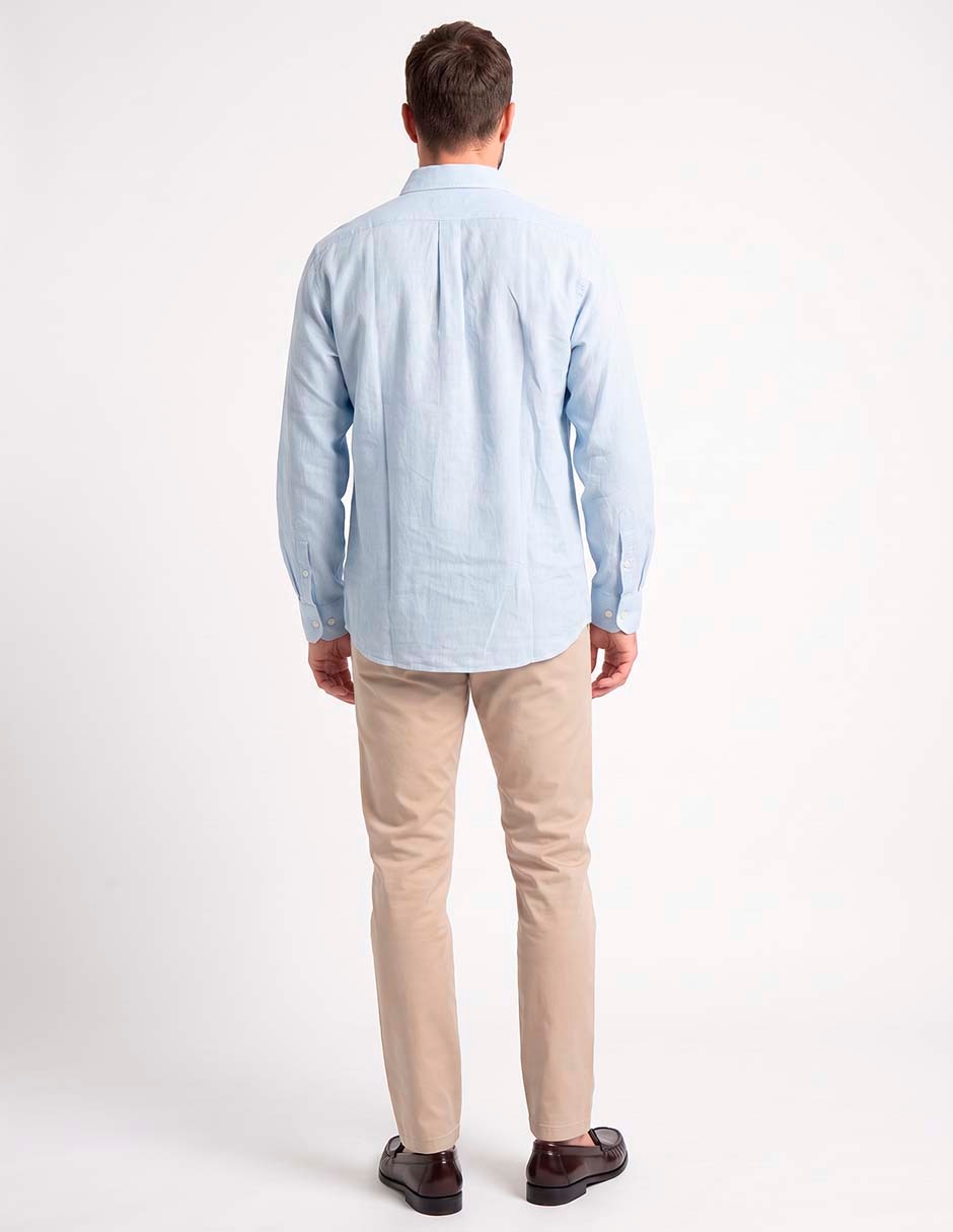 Camisa casual manga larga para hombre 2