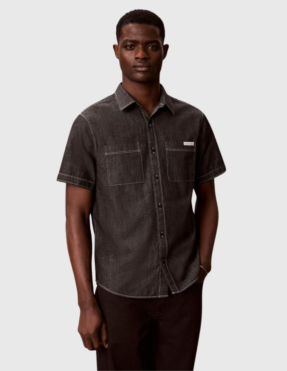 Camisa Casual Sin colección de (si aplica) Algodón manga Corta para hombre