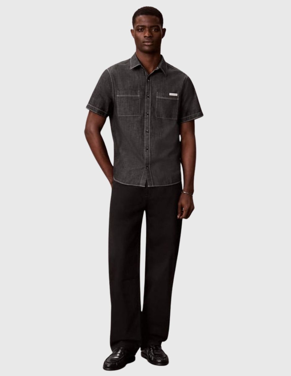 Camisa Casual Sin colección de (si aplica) Algodón manga Corta para hombre 3