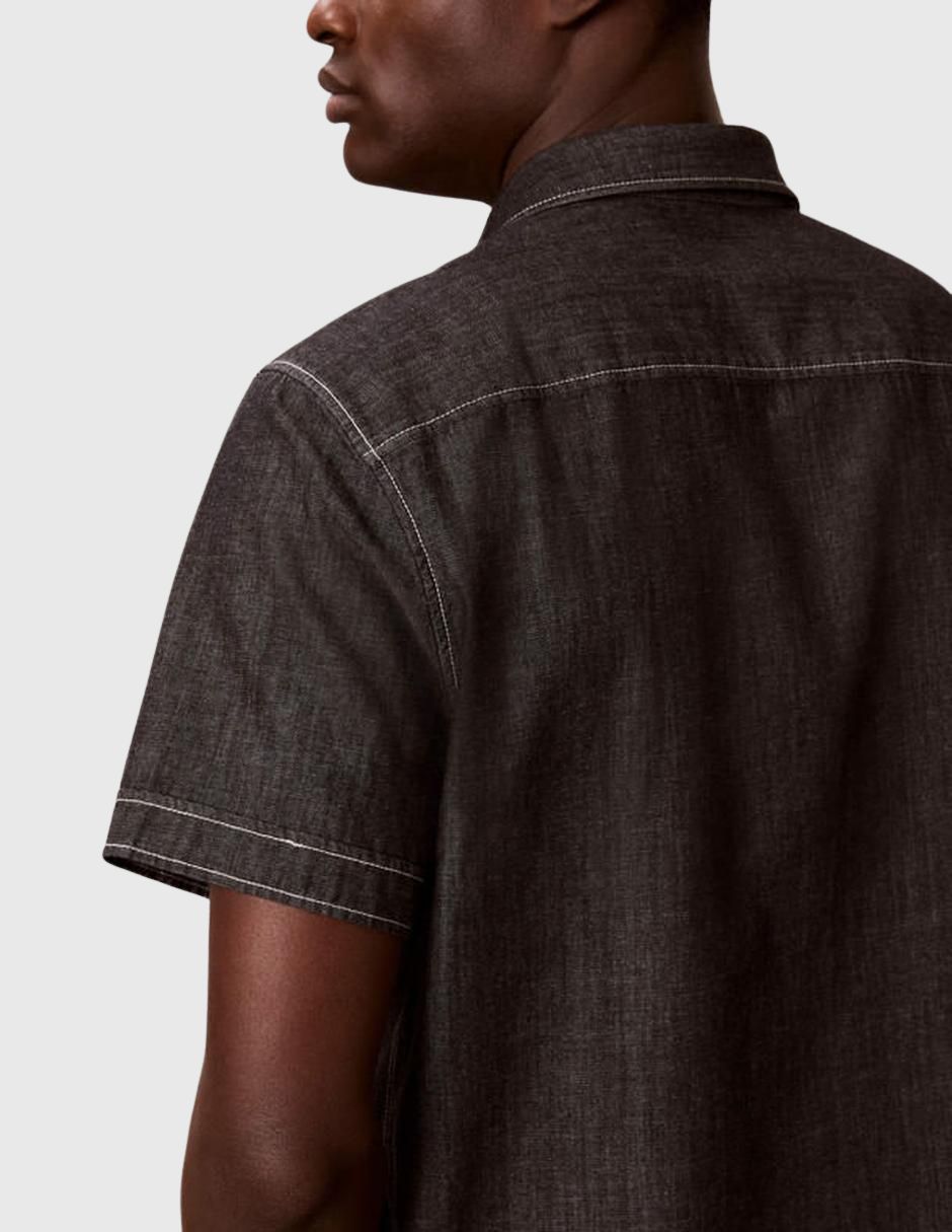 Camisa Casual Sin colección de (si aplica) Algodón manga Corta para hombre 4