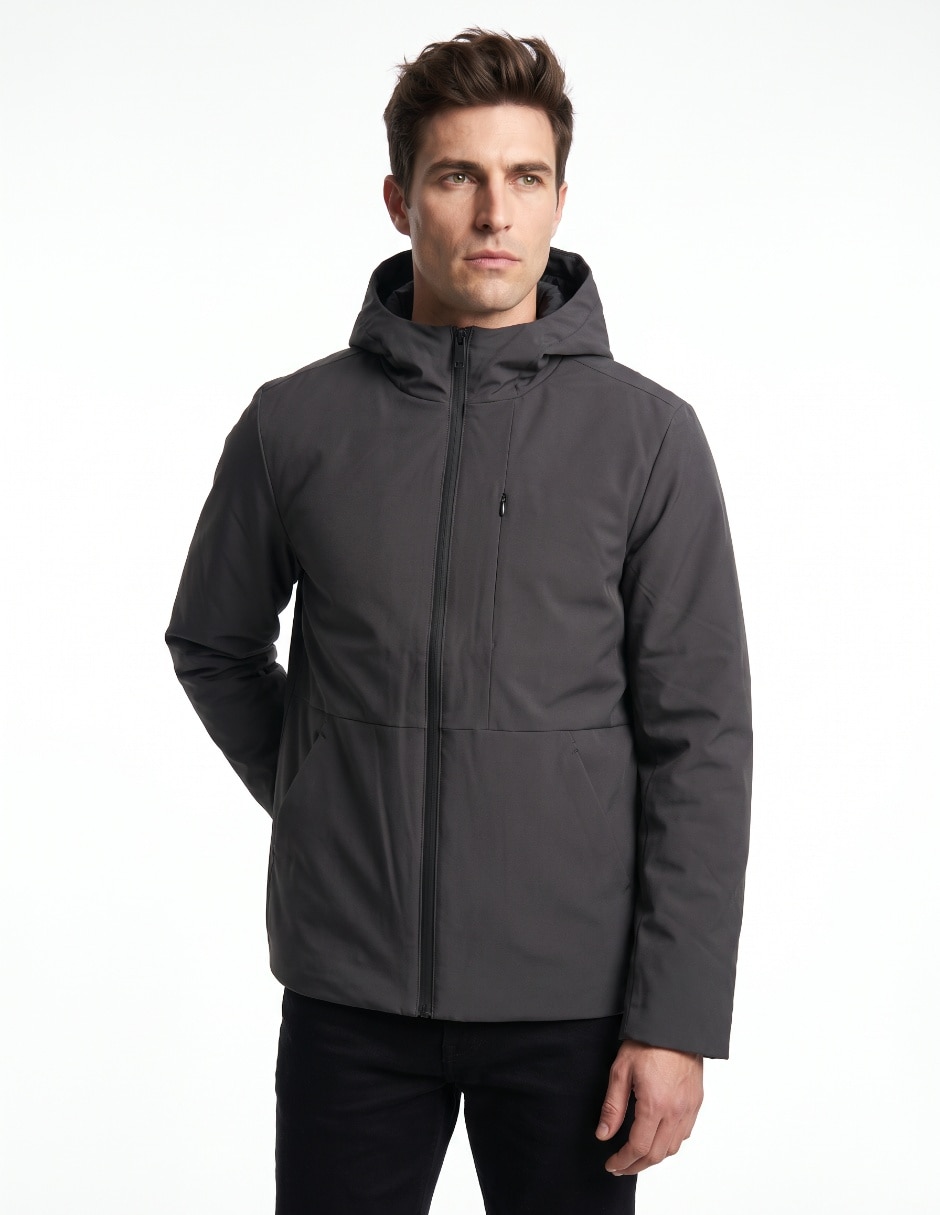 Chamarra casual con bolsillos para hombre