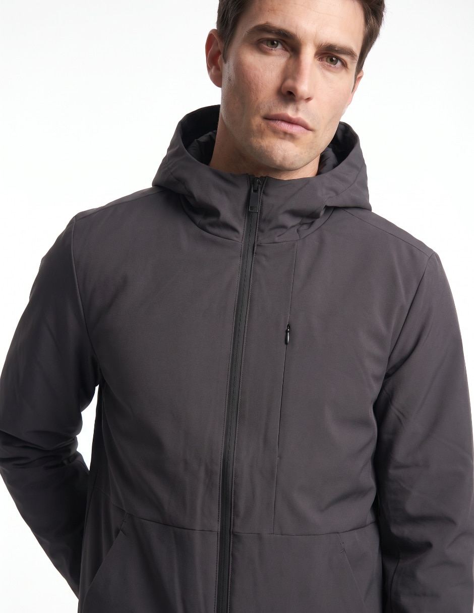 Chamarra casual con bolsillos para hombre 4