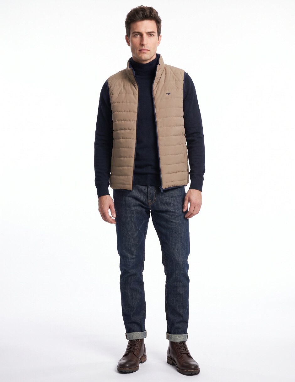 Chamarra casual con bolsillos para hombre 3