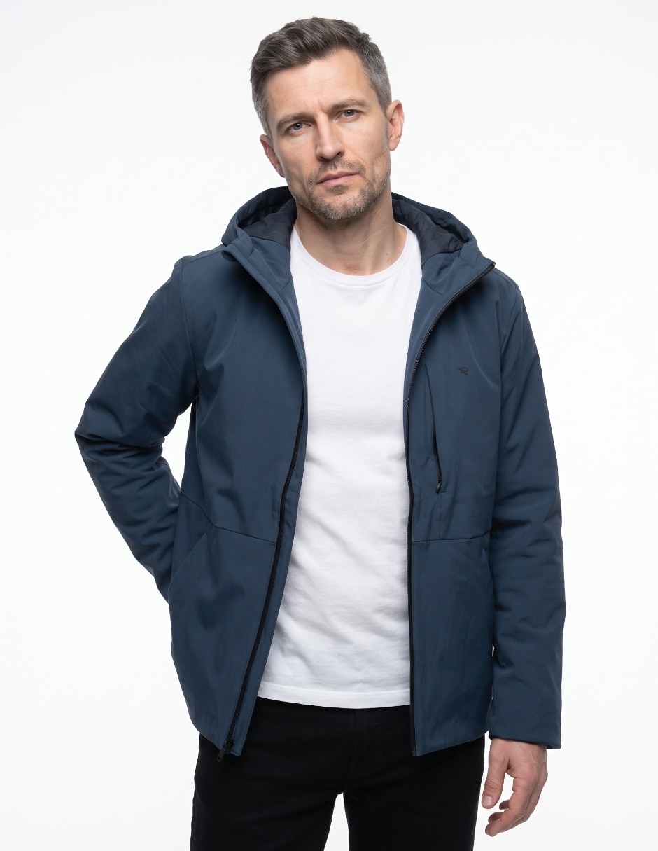 Chamarra casual con bolsillos para hombre