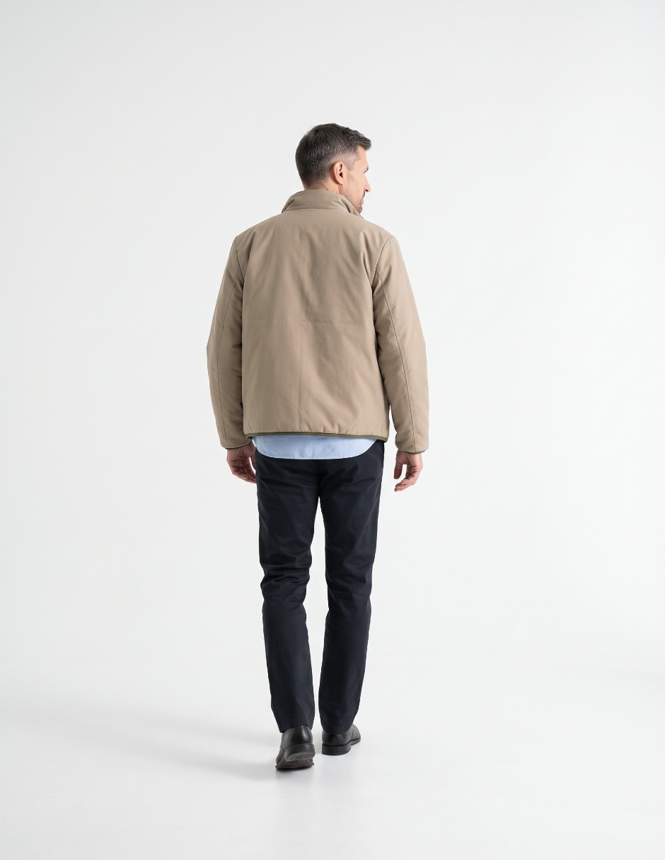 Chamarra casual con bolsillos para hombre 2