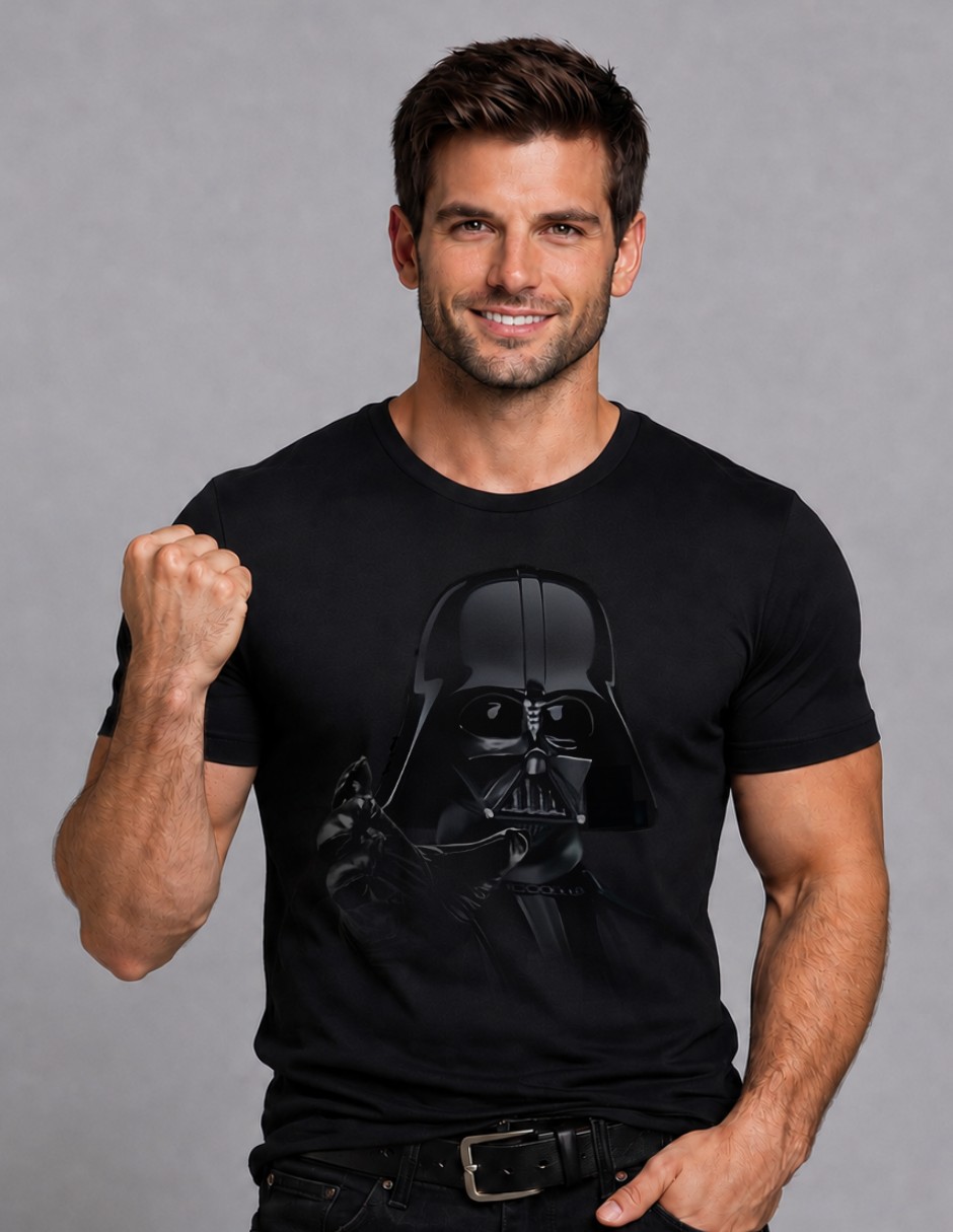 Playera guerra de las galaxias cuello redondo para hombre