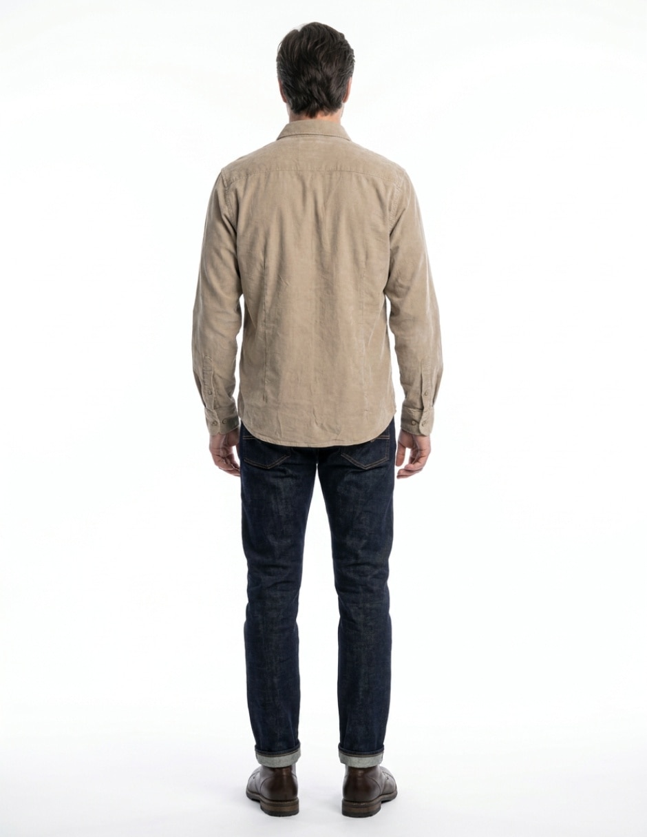 Camisa de pana para hombre 2