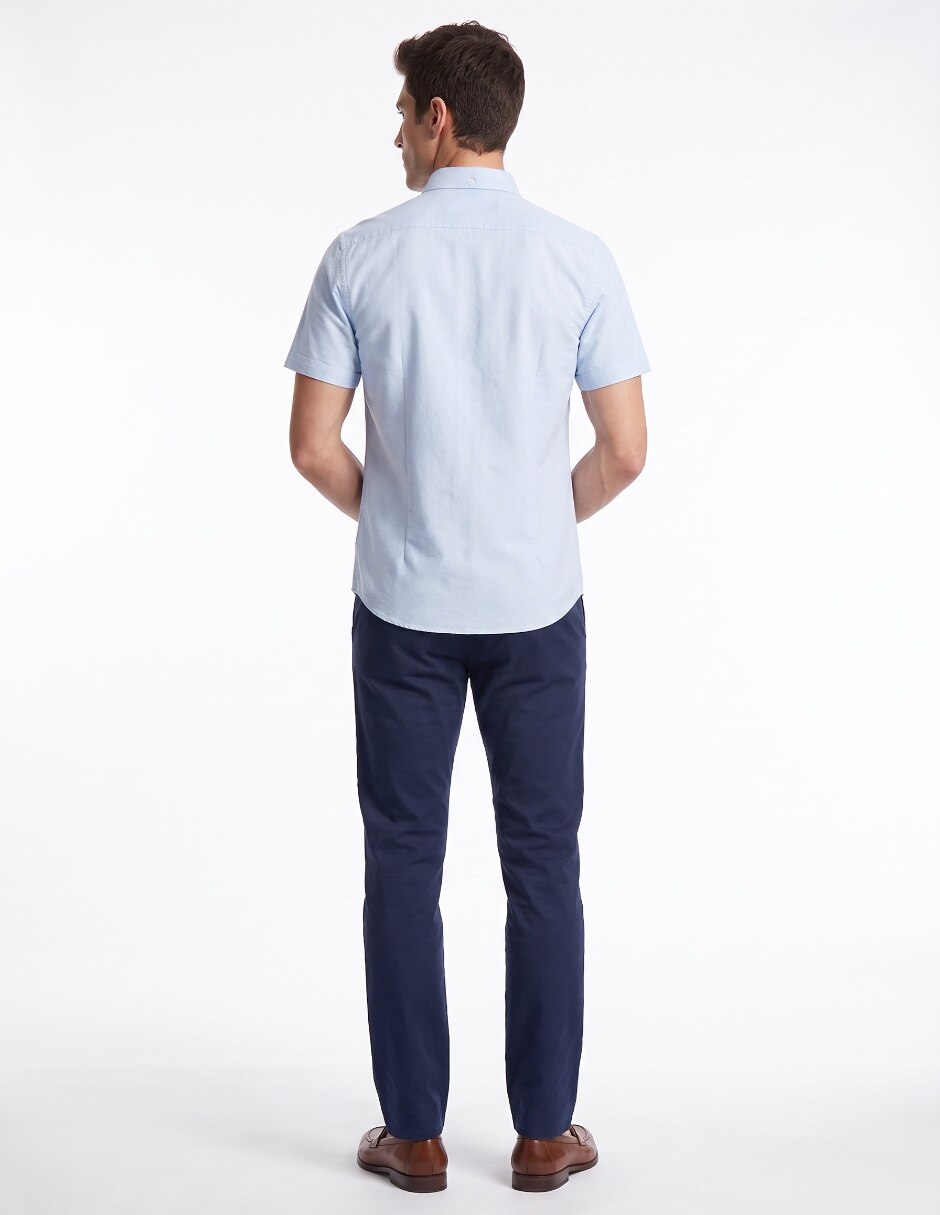 Camisa casual de algodón manga corta para hombre 2