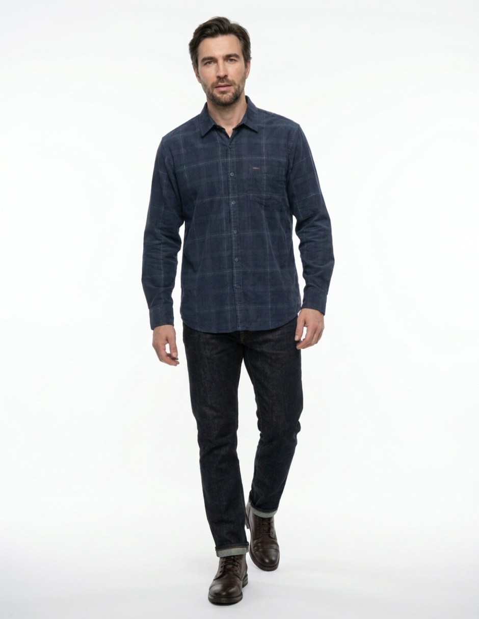 Camisa de pana para hombre 1