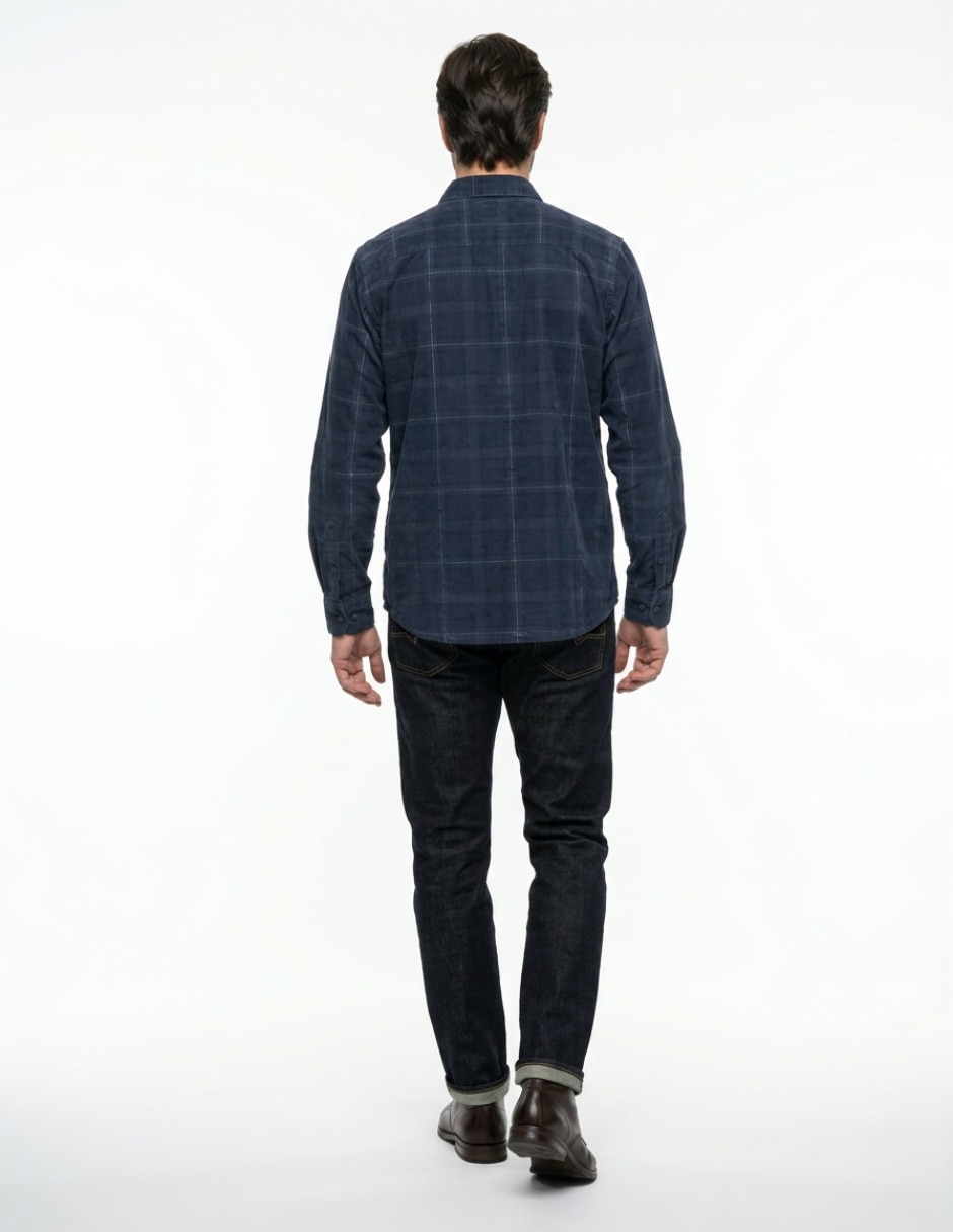 Camisa de pana para hombre 2