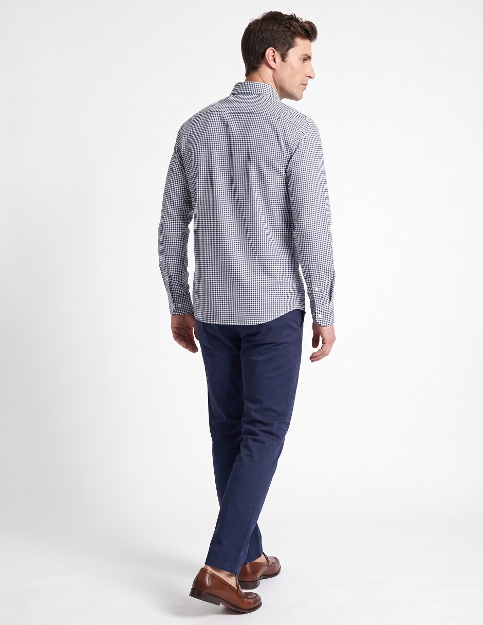Camisa casual de algodón manga larga para hombre 2