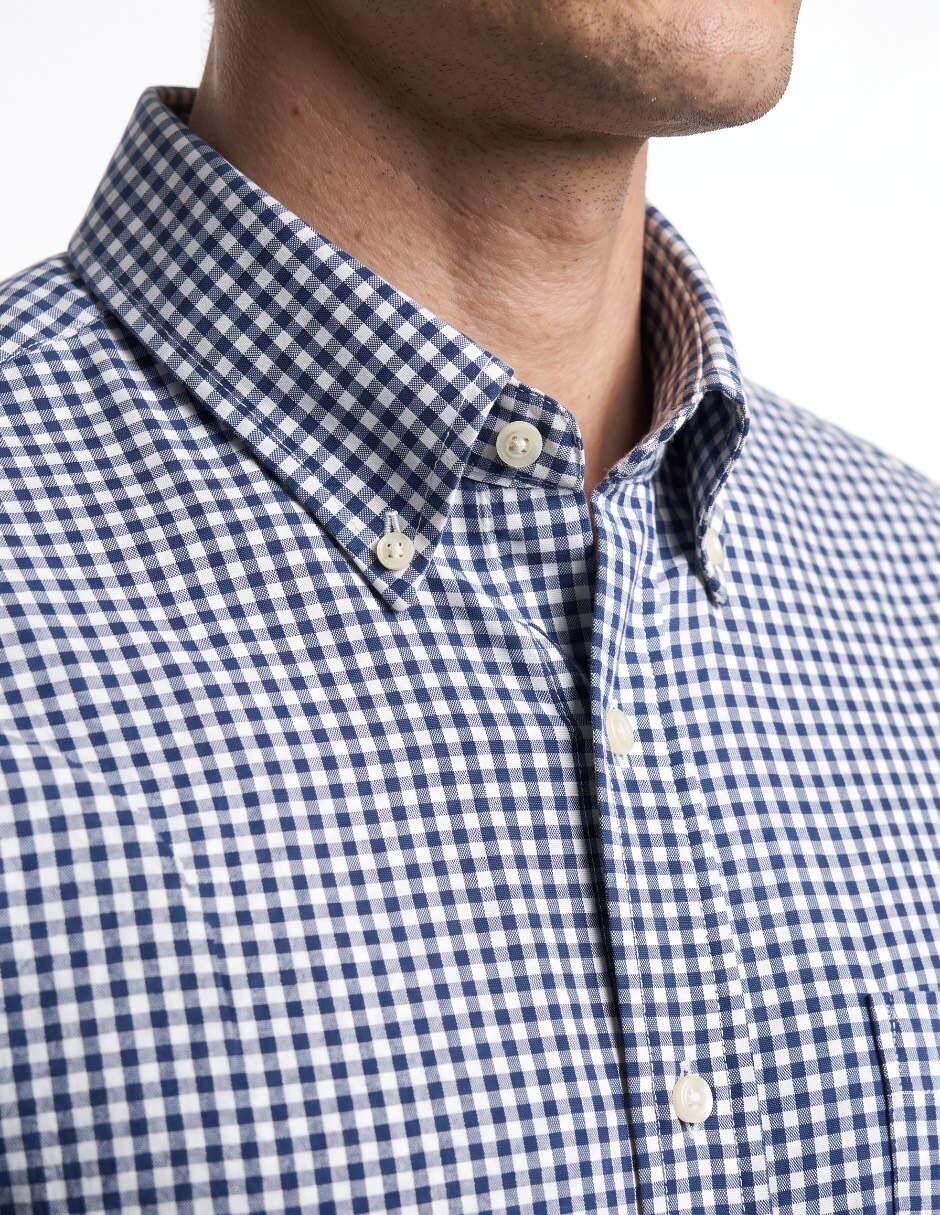 Camisa casual de algodón manga larga para hombre 4