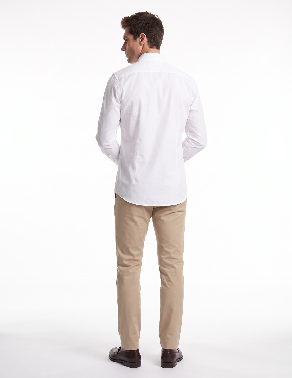 Camisa casual de algodón manga larga para hombre 2